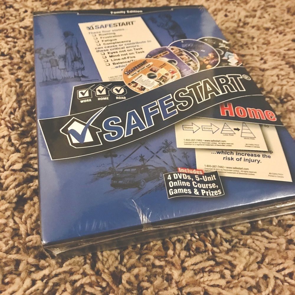New with tag Safe Start DVD program; work & home safety program & practices